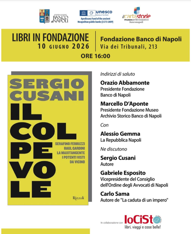 Presentazione del libro: "Il colpevole" di Sergio Cusani